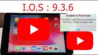 Unable to Purchase “YouTube” is not compatible with this iPad iPhone iPod FIX