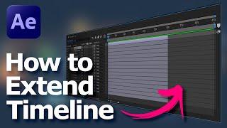 How to extend timeline and composition duration in After Effects | AE tutorial