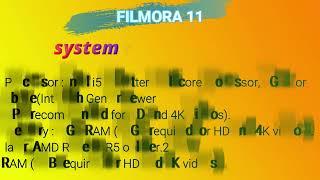 FILMORA 11 System Requirements