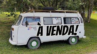 KOMBI HOME à VENDA. TOUR COMPLETO na KOMBI MOTORHOME ARTESANAL. FIQUEI IMPRESSIONADO!