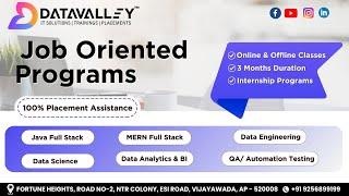 Best Software Training Institute in Vijayawada | Internship and Placement Programs  | Datavalley.ai