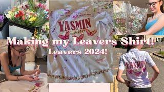 DIY Leavers Shirt! +VLOG  | make my leavers shirt with me | leavers shirt inspo 