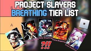 Project Slayers Breathing Tier List | Roblox Tier List