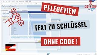 Pflegeview erstellen - Texte zu Schlüsseln anzeigen - ohne Code [deutsch]