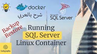 Running SQL Server on Linux Container (Backup and Restore) | Docker شرح