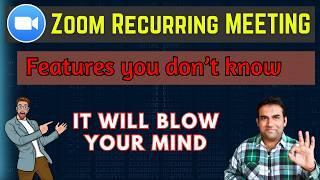 how to schedule a recurring zoom meeting | zoom recurring meeting 2024