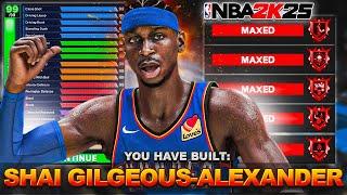 THE BEST SHAI GILGEOUS-ALEXANDER BUILD in NBA 2K25 is a CHEAT CODE... THE BEST GUARD BUILD NBA 2K25!