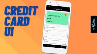 Flutter Get Credit Card with Animation Using This Package | Flutter Tutorials