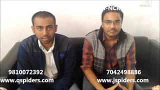 Uzair and Manishkant @QSpiders JSpiders Noida-Delhi-NCR