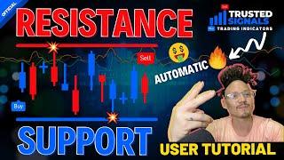 AUTOMATIC Support & Resistance Trading Strategy (TRUSTED SIGNALS INDICATOR USER TUTORIAL)