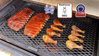 Pitts and Spitts Maverick 1250 Pellet Smoker / The Return of BBQ Brian! / Hot and Fast Ribs-Chicken!