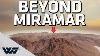 BEYOND MIRAMAR - Exploring the HUGE mountains outside of the map - PUBG