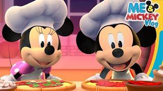 Mickey Mouse and Minnie Mouse Make Pizzas!  | Me & Mickey | Vlog 64 |  @disneyjunior ​