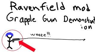 Grapple Gun demonstration - ravenfield mod