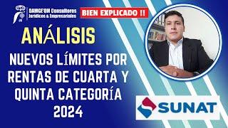 Analisis Suspensión de Retenciones y Pagos a cuenta por Rentas de Cuarta y Quinta categoría 2024