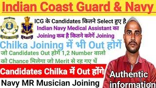 Coastguard Ke Kitne Candidates Select Huy Hai| Cilka Me Final Medical Kaise Hoga|ICG 2nd Meri list