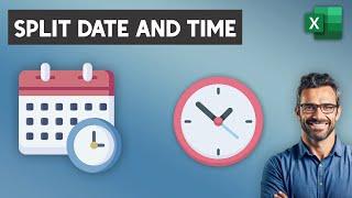 How to Separate Date and Time in Different Columns in Excel using the DATETIME function