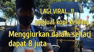 Lagi viral...!!! Gerobak Kopi keliling pak ardi, omset dalam sehari 8 juta wow