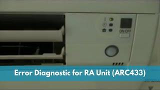 Error Diagnostic for RA Unit using wireless remote controller (ARC433) | Daikin Singapore