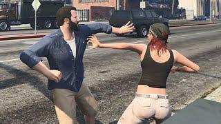 GTA 5 FUNNY SUPER PUNCH ATTACK COMPILATION #9 (Grand Theft Auto V Funny Moments)