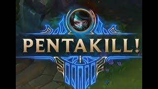 OLD Akali PENTAKILL 2017, ONE SHOT everyone #shorts