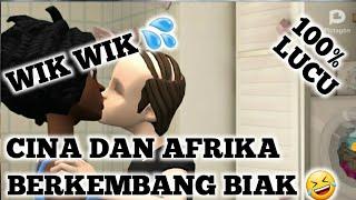 Animasi Lucu Cina Dan Afrika Berkembang Biak Wik Wik || PLOTAGON STORY