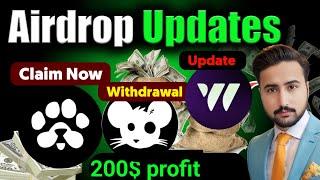 Paws Airdrop Update Today | Paws Airdrop Claim |  W Coin Listing Date | Rats Kingdom New Update