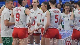 Bulgarian national women's volleyball. Between sets, strategy meetings and warm-ups. #volleyball