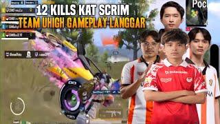 12 Kills Kat Erangel !! Team Uhigh Tunjuk Gameplay Langgar Kat Scrim | Pubg Mobile