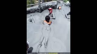 Colombia Volcano Mud Bath #shorts #canada #shortvideo #shortsvideo #mud #travel