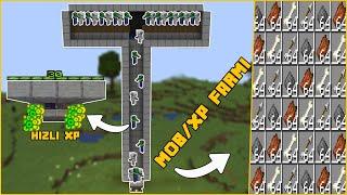 KOLAY MOB VE XP FARMI !!! Minecraft Mob Farmı (  Mob Farm ) Nasıl Yapılır ? l Minecraft Sistemler