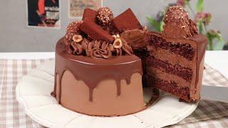 [업장 레시피] 진하고 촉촉한데 무겁지 않은 초코 케이크 Chocolate Hazelnut Cake |얌튜브 YUMTUBE