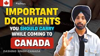 7 IMPORTANT DOCUMENTS International Students SHOULD Carry while coming to CANADA | Must Watch 2023