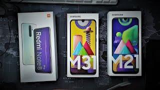 Samsung M21 vs M31 vs Xiaomi Redmi Note 8 Pro