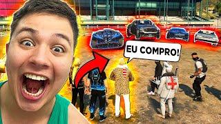 COMPREI TODOS OS CARROS DO LEILÃO no GTA RP  (Paulinho o LOKO?