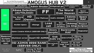 Roblox Script Among Us Hub V2