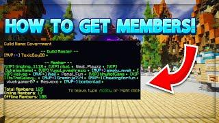 How to get TON of Guild Members FAST on Hypixel!