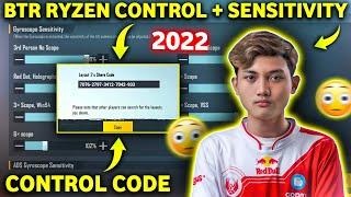 Btr Ryzen sensitivity & Btr Ryzen 4/5 finger claw control code/ Btr Ryzen New 1.9 sensitivity (2022)