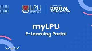 myLPU e-Learning Portal Overview