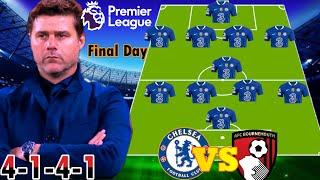 "EPL FINAL DAY", SEE POWERFUL CHELSEA PREDICTED 4-1-4-1 LINEUP VS AFC BOURNEMOUTH FT THIAGO SILVA