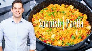 Paella Recipe Seafood + Chicken & Prawns - Easy Prep & SUPER Tasty #Ad