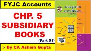 11th SUBSIDIARY BOOKS | CLASS 11TH SUBSIDIARY  BOOKS | 11th COMMERCE CHAP 5 SUBSIDIARY BOOKS PART 01