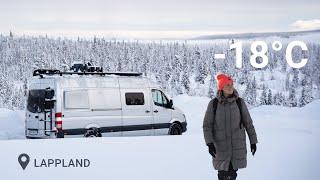 VANLIFE BEI -18°C: Wir testen unsere Grenzen | Wintercamping SCHWEDEN