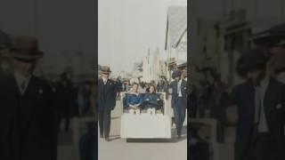 Riding an electriquette in 1915 - Restored Footage