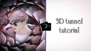 3D tunnel - alight motion tutorial