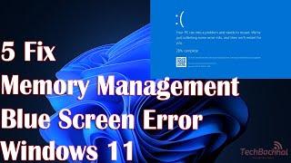 5 FIX  Memory Management blue screen error in Windows 11