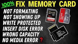 SD Card No Media - SD Card Not Showing Up - SD Card Format Problem - SD card Not Working