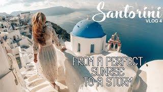 Sunrise in Oia, Storm in Thira, SANTORINI – Vlog 4