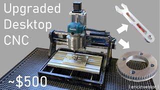 Upgraded Desktop CNC 3018 cuts Aluminum FAST!