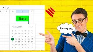 Add Date Picker Calendar DropDown in Google Sheet | Add Calendar in MS Excel | Excel pop-up calendar